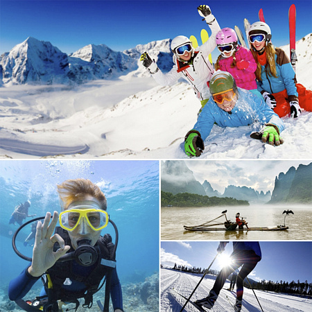Налобное крепление для GoPro и других экшн камер, PULUZ, черный