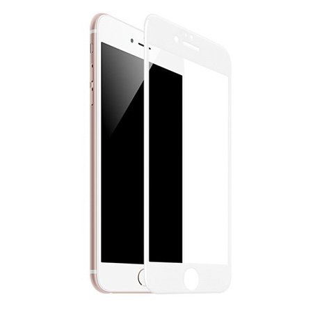 Защитное стекло для iPhone 6 Plus/6S Plus (A1), HOCO, Shatterproof edges, 3D, закруглённое, белое