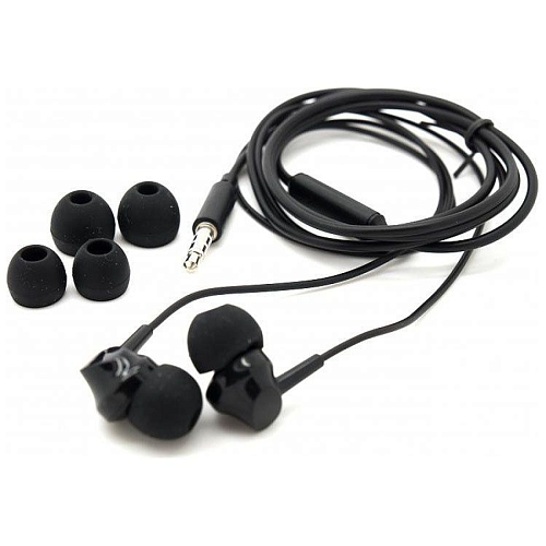 Проводные наушники M14 Universal Earphone, вакуумные с микрофоном, HOCO, черные
