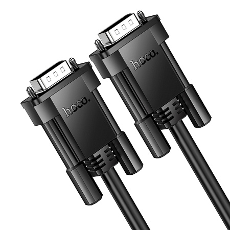 VGA кабель, HOCO, US11, HD, 2м, черный