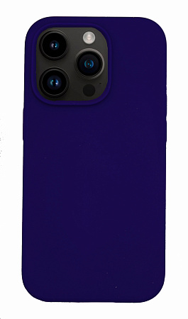 Чехол-накладка для iPhone 14 Pro, Silicon Case, без лого, индиго