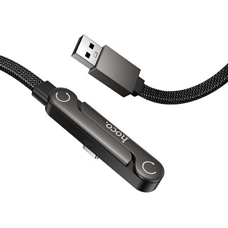 USB Кабель Type-C, HOCO, U150, 1.2м, 3A, с подставкой, черный