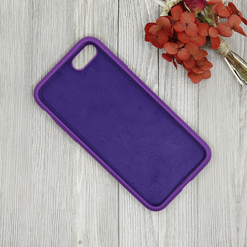 Чехол - накладка для iPhone 7/8/SE (2020), Silicon Case, без лого, фиолетовый