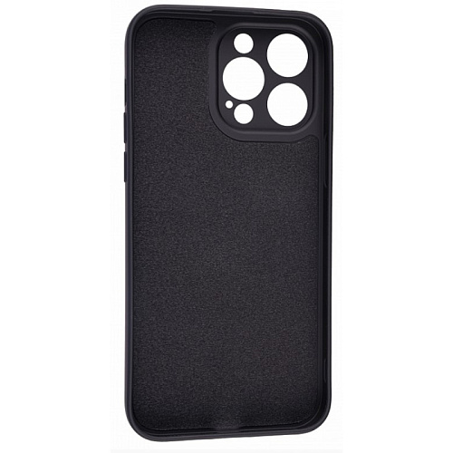 Чехол силиконовый для iPhone 15 Pro (6.1), good quality, c защитой камеры, X-CASE, черный