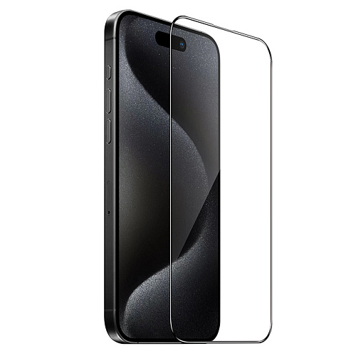 Защитное стекло для iPhone 16 Pro, G18, HOCO, Shield full screen HD tempered glass, черное