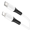 Кабель Lightning to Type-C (PD), HOCO, X82, 1м, силиконовый, белый