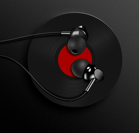 Проводные наушники M14 Universal Earphone, вакуумные с микрофоном, HOCO, черные