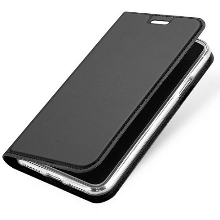 Чехол-книжка для iPhone XS Max, DU DU, боковой, серый