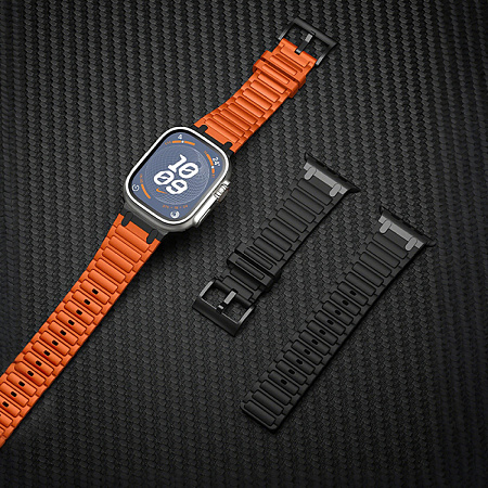 Ремешок на руку для Apple Watch 38/40/41/42 мм, HOCO, WA35, силиконовый, оранжевый