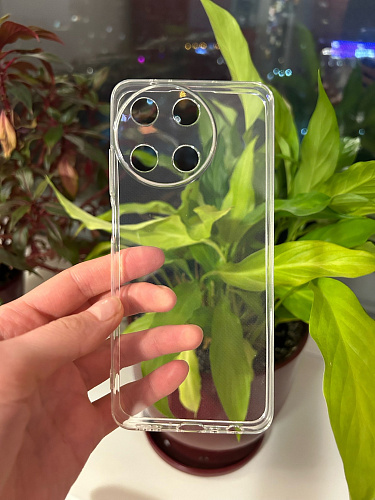 Чехол силиконовый для Realme 11 (4G), с защитой камеры, X-CASE, прозрачный