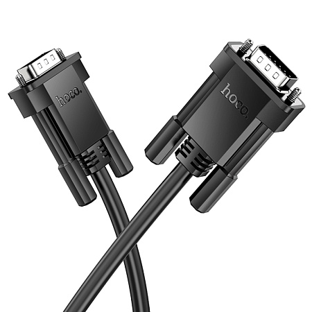 VGA кабель, HOCO, US11, HD, 2м, черный