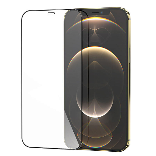Защитное стекло на iPhone 12 Pro Max (6.7) G5, HOCO, Full screen silk screen HD tempered glass,черное