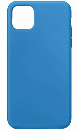 Чехол - накладка для iPhone 12/12 Pro, Silicon Case, без лого, синий