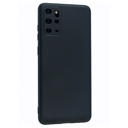 Чехол силиконовый для Samsung Galaxy S20 Plus, с микрофиброй внутри, с защитой камеры, X-CASE, черный