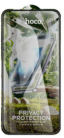 Защитное стекло на iPhone X/XS/11 Pro (G11), HOCO, Full screen HD privacy protection tempered glass, черное