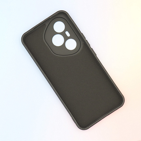 Чехол силиконовый для Honor 400 Pro, с микрофиброй внутри, с защитой камеры, X-CASE, черный