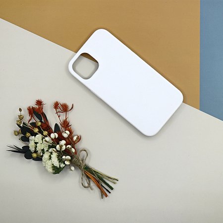 Чехол - накладка для iPhone 11, Silicon Case, без лого, белый
