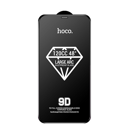   iPhone X/XS/11 Pro (A34), HOCO, 9D large arc dustproof glass, 