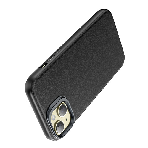 Чехол для iPhone 15, TPU+PU, Магнитный (MagSafe), AS8, HOCO, черный