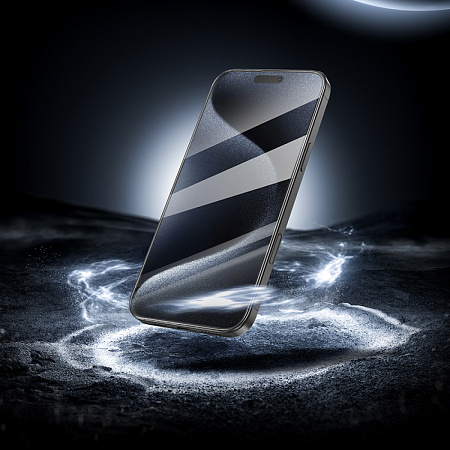 Защитное стекло для iPhone 16 Pro, G18, HOCO, Shield full screen HD tempered glass, черное