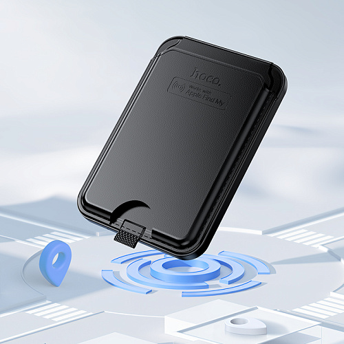 Устройство для поиска вещей E91I, синхронизация с IOS, Носо, в виде магнитного чехла для карты, черный