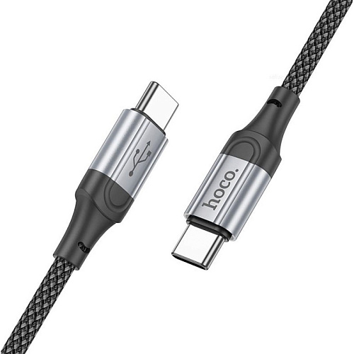 Кабель Type-C на Type-C, HOCO, X102, 1м, 60W, черный