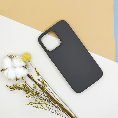 Чехол-накладка для iPhone 14 Pro Max, Silicon Case, без лого, угольно-серый