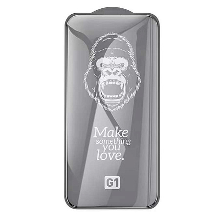 Защитное стекло для iPhone 15/16, G1, HOCO, Flash attach full screen silk screen HD tempered glass, черное
