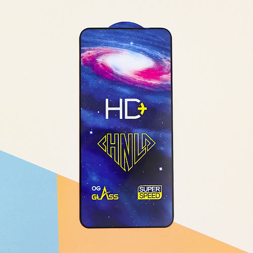 Защитное стекло на Xiaomi Redmi 15 (4G), HD+, прозрачное с черной рамкой, X-CASE