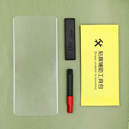 Защитное стекло на Realme 14 Pro (5G), ультрафиолет, прозрачное, X-CASE