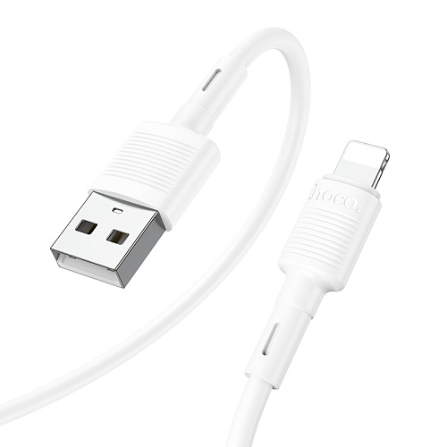 USB дата кабель Lightning, HOCO, X83, 1м, белый