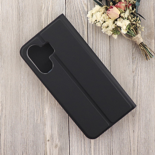 Чехол-книжка для Xiaomi Redmi 13C (4G)/Redmi 13C (5G)/Poco C65, X-CASE, боковой, черный