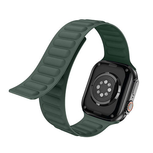 Ремешок на руку для Apple Watch 38/40/41/42 мм, HOCO, AS100, нейлоновый, магнитный, зеленый