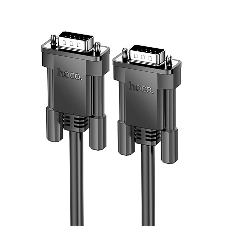 VGA кабель, HOCO, US11, HD, 2м, черный