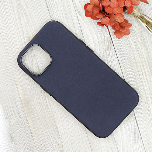 Чехол-накладка для iPhone 15, тканевый, магнитный (MagSafe), без лого, X-CASE, черный