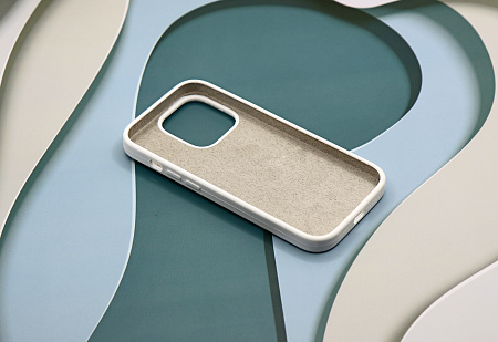 Чехол - накладка для iPhone 13 Pro Max, Silicon Case, без лого, белый