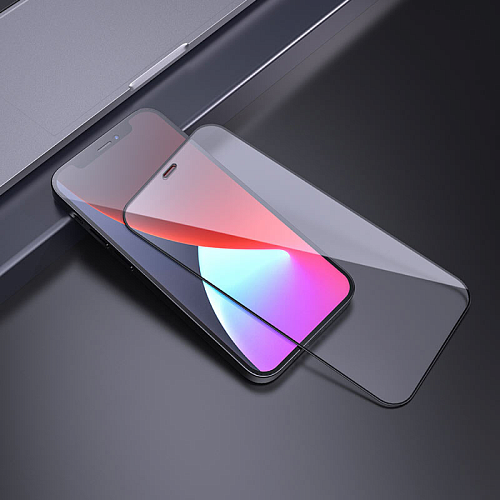 Защитное стекло на iPhone 12 Pro Max (6.7) A12 Plus, HOCO, Nano 3D full screen, черное
