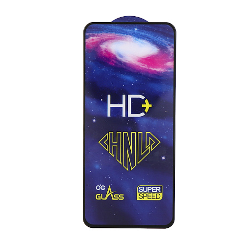 Защитное стекло на TECNO Spark 30C, HD, прозрачное с черной рамкой, X-CASE