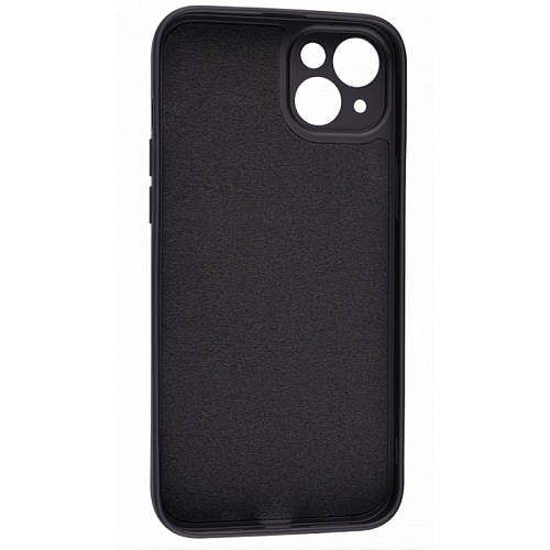 Чехол силиконовый для iPhone 15 Plus (6.7), good quality, c защитой камеры, X-CASE, черный