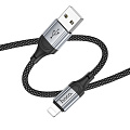 USB дата кабель Lightning, HOCO, X102, 1M, черный