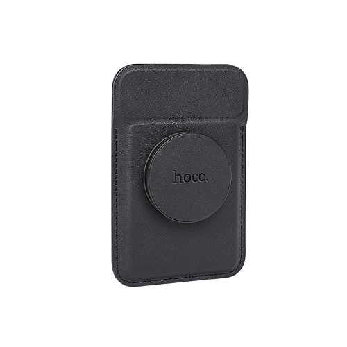 Чехол для карт (MagSafe) с поп сокетом и подставкой, GT6, HOCO, черный