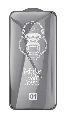 Защитное стекло для iPhone 14 Pro, G1, HOCO, Flash attach full screen glass, черное