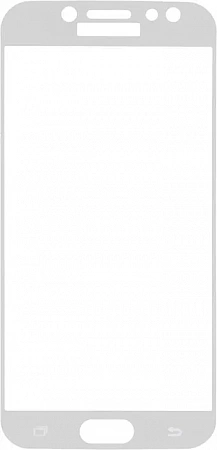 Защитное стекло на Samsung J720F, Galaxy J7 (2017)/J7 Pro, Silk Screen 2.5D, белый, X-CASE