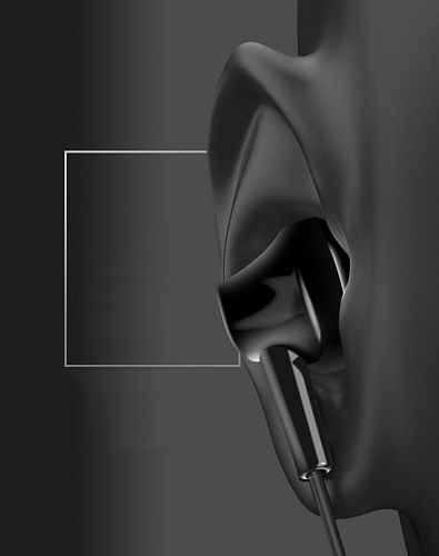 Проводные наушники M14 Universal Earphone, вакуумные с микрофоном, HOCO, черные