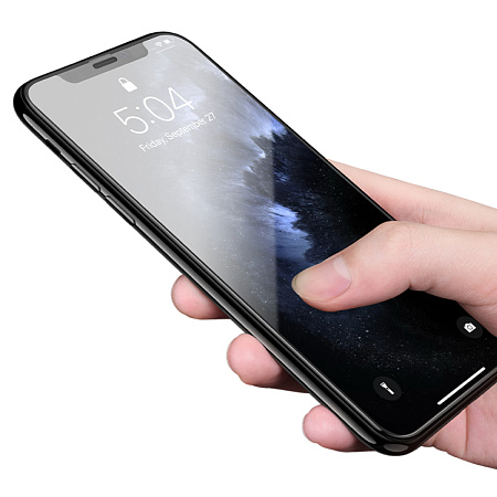 Защитное стекло на iPhone X/XS/11 Pro (G9), HOCO, Full screen HD tempered glass, черное