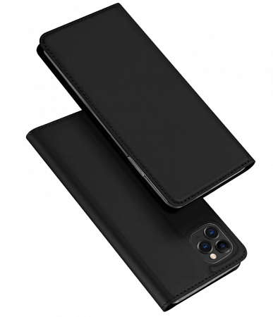 Чехол-книжка для iPhone 11 Pro Max, DU DU, боковой, черный