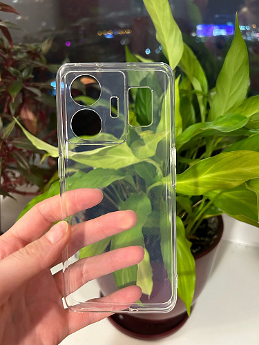 Чехол силиконовый для Realme GT Neo 5, с защитой камеры, X-CASE, прозрачный