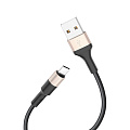 USB Кабель Type-C, HOCO, X26, черно-золотой