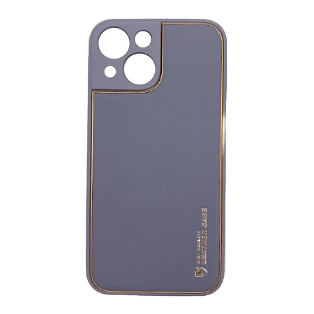 Чехол силиконовый для iPhone 13 mini (5.4), Graceful Leather series, HOCO, фиолетовый