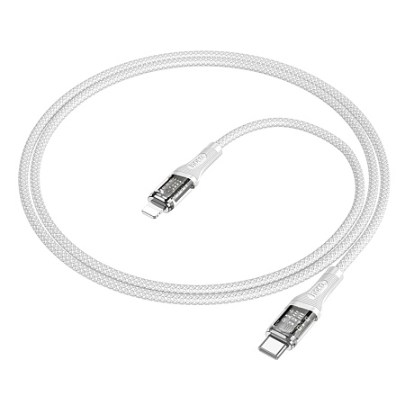 Кабель Lightning to Type-C (PD), HOCO, U111, 1.2м, серый